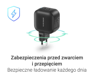 Silver Monkey Ładowarka GaN Smart Duo 48W PD Czarna - 1417247 - zdjęcie 5